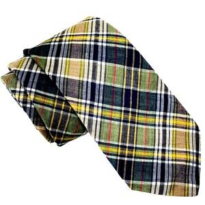 Michael Reed Tie Tartan Plaid Designer Collection Blue Green Irish Celtic